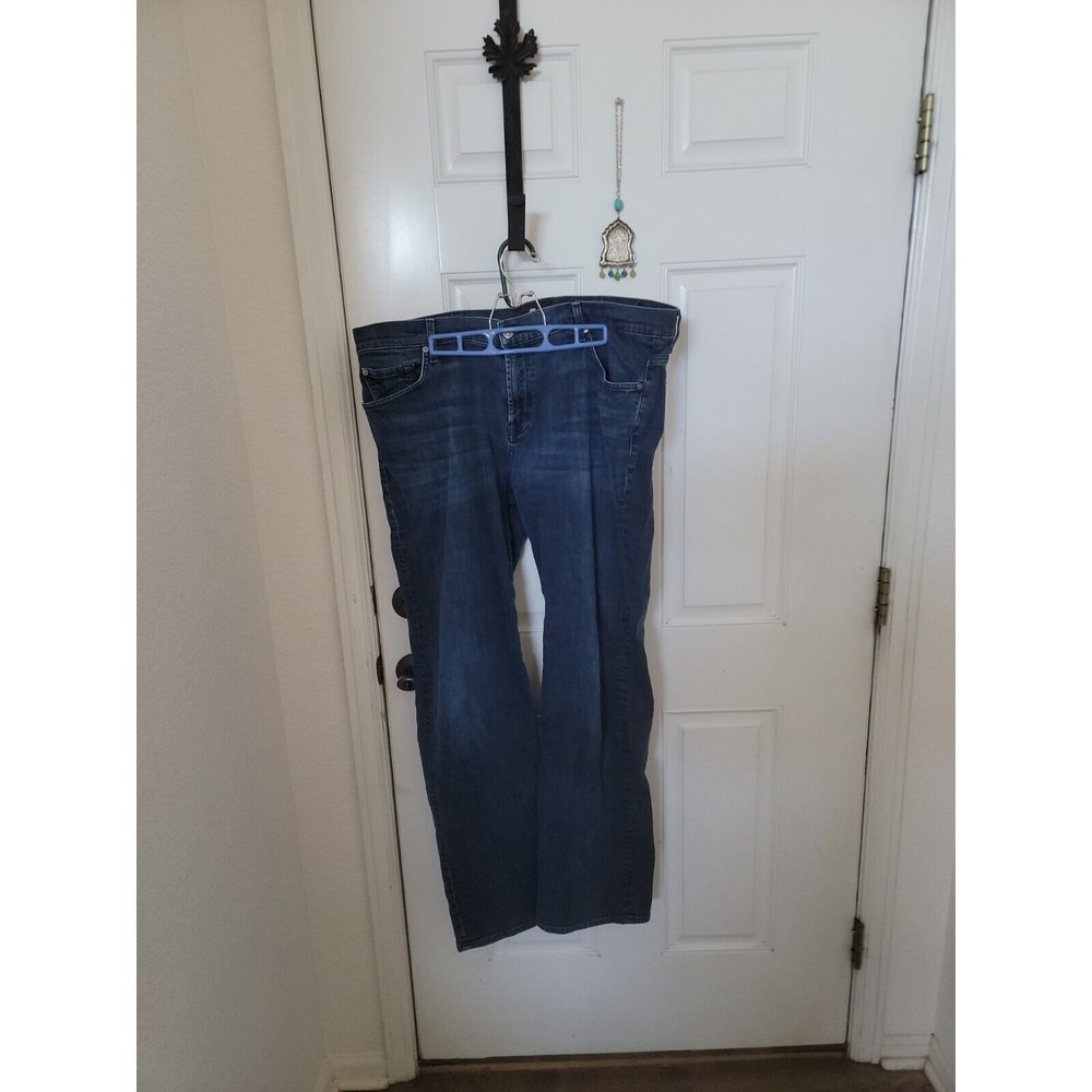 7 For All Mankind Men's Austyn Straight Leg Dark Wash Blue Jeans 40x32